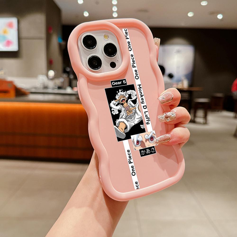 LZ28 One Piece Luffy Gear 5 Silicone Phone Cases for Samsung A15 A16 S23 FE S24 Ultra A34 A54 A14 A55 Motorola G32 E14 OnePlus Soft Cover