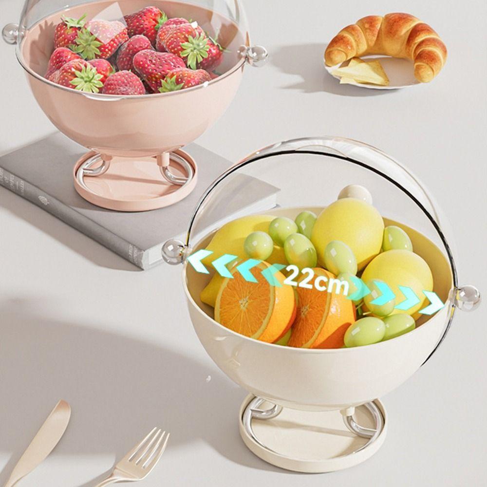 Transparent Sphere Fruit Snack Box High Footed Coffee Capsule Storage Rack  Countertop