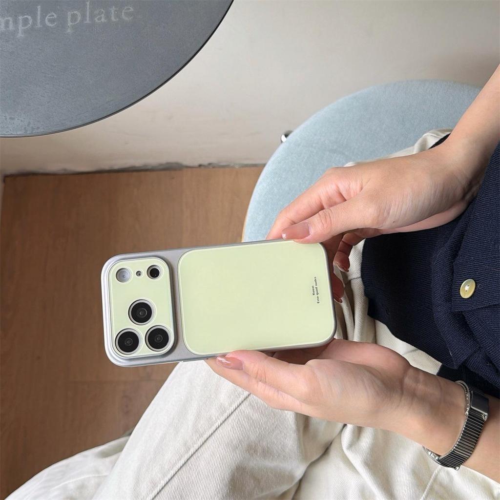 Solid Color Macaron iPhone 17 Pro Max Case with Large Window Drop Protection