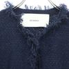 Beauty products ADAWAS Long sleeve Tweed jacket FREE Navy Women Used