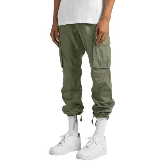 Herren Cargohose Kordelzugbund Freizeithose Mehrere Taschen Locker Jogginghose Sporthose für Alltag Bewegung Straße
