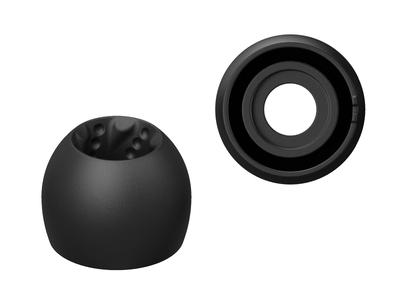 JVCKENWOOD Victor EP-FX12MS-B Ear Tips Spiral Dot Pro 4-Pack MS Silicone Black for EP-FX12 Headphones