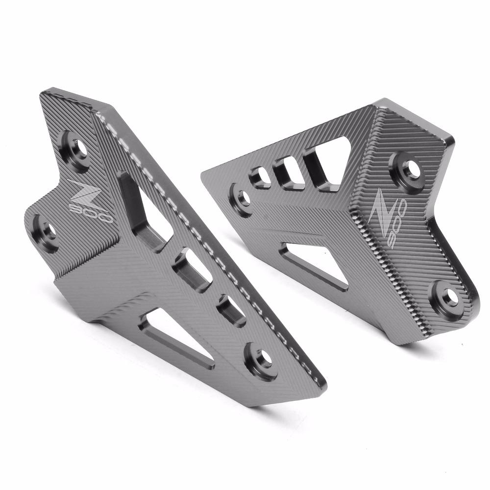  Guard Heel Plates Foot Peg Heel Plates Guard For KAWASAKI