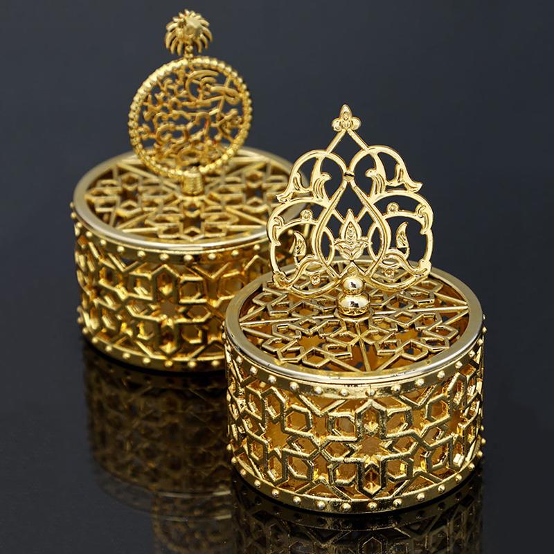 1Pc Souvenir Gift Case Gold Electroplating Small Box Home Table Decor Portable Wedding Trinket Box Candy Container Sugar Box