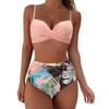 2024 Women's High-Waisted Tummy Control Slimming Bikini Set