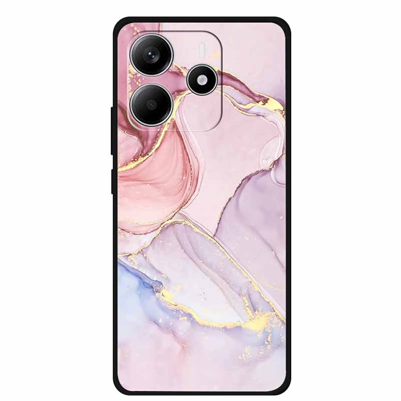 Pour Redmi Note 14 4G GLOBAL Coque Animaux Silicone Souple TPU Étuis de Téléphone Housse Arrière pour Xiaomi Redmi Note14 4G Protecteur Coque
