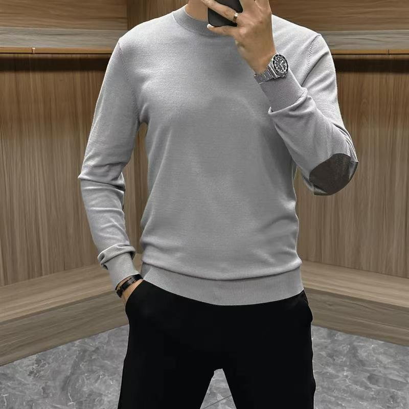 2024 Autumn Men's High-Stretch Knit Long Sleeve Base Layer Shirt