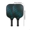 2x Pickleball-Schläger mit Komfortgriff, Premium, tragbar, gelb
