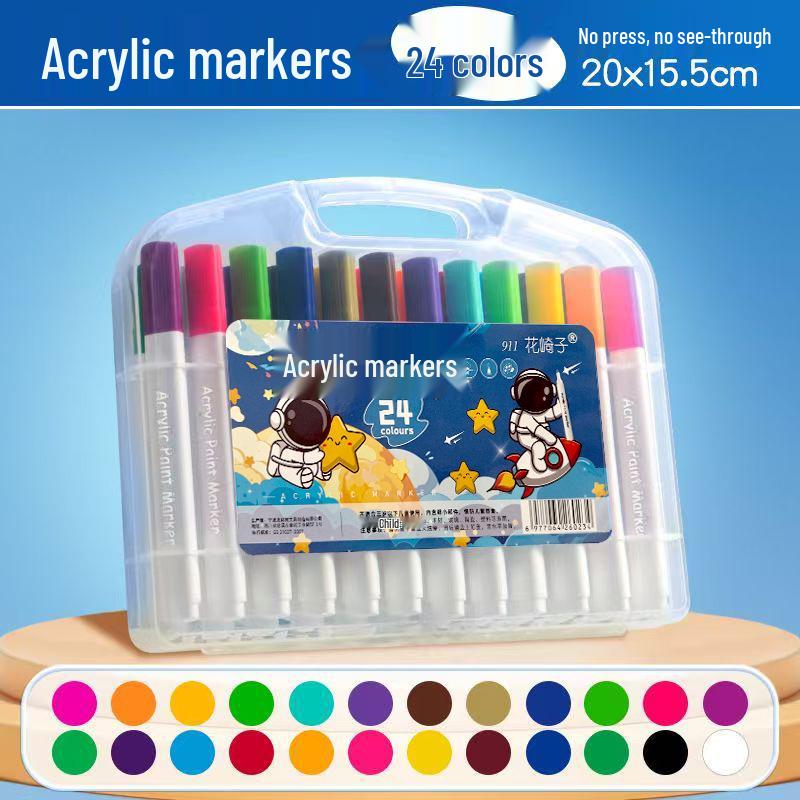 Acrylic Washable Watercolor Markers for Elementary Students - Opaque, Layerable, and Perfect for Kids' Art