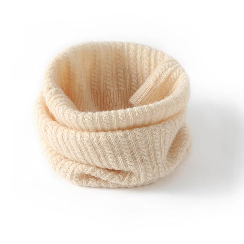 Unisex Pure Cashmere Thickened Neck Warmer for Autumn/Winter – Pull-Over Snood, Cold-Proof Wool Dickey