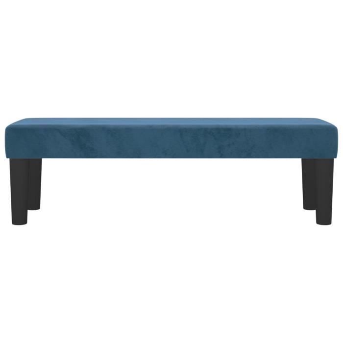 346670 vidaXL Bench Dark Blue 100x30x30 Cm Velvet