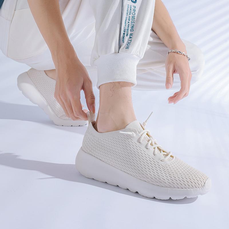 Fashion Man Shoes Knitting Sock Sneakers New Lightweight Soft-soled Running Shoes for Women Flying Woven Round Head Casual Breathable Me