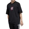 Men's adidas originals Printing Casual Sports Short Sleeve Black T-Shirt H09193