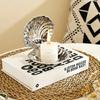 Stainless Steel Plate Silver Shell Snack Bowl Storage Tray Cheese Plate Jewelry Storage Box Kitchen Organizer Silver Trays