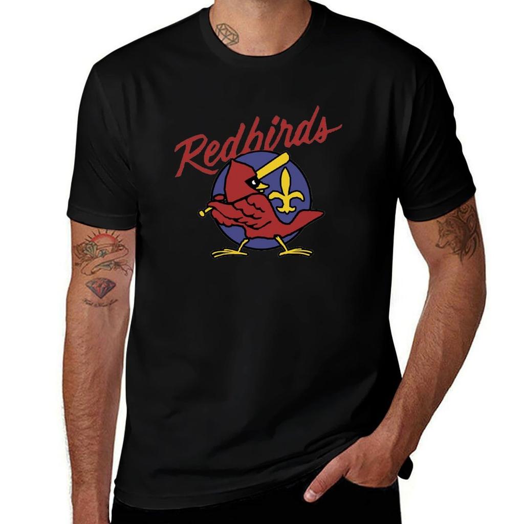 Louisville Redbirds Vintage Minor League Baseball TShirt Summer Sports Quick Dry TShirt