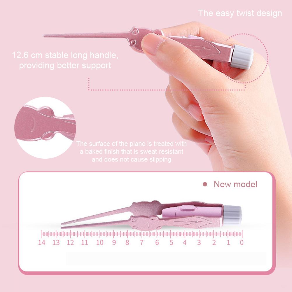 Baby Ear Cleaner Spoon Ear Digger & Tweezers LED Flash Light Visual Children Earpick Visual Children Earpick Ear Cleaning Kit