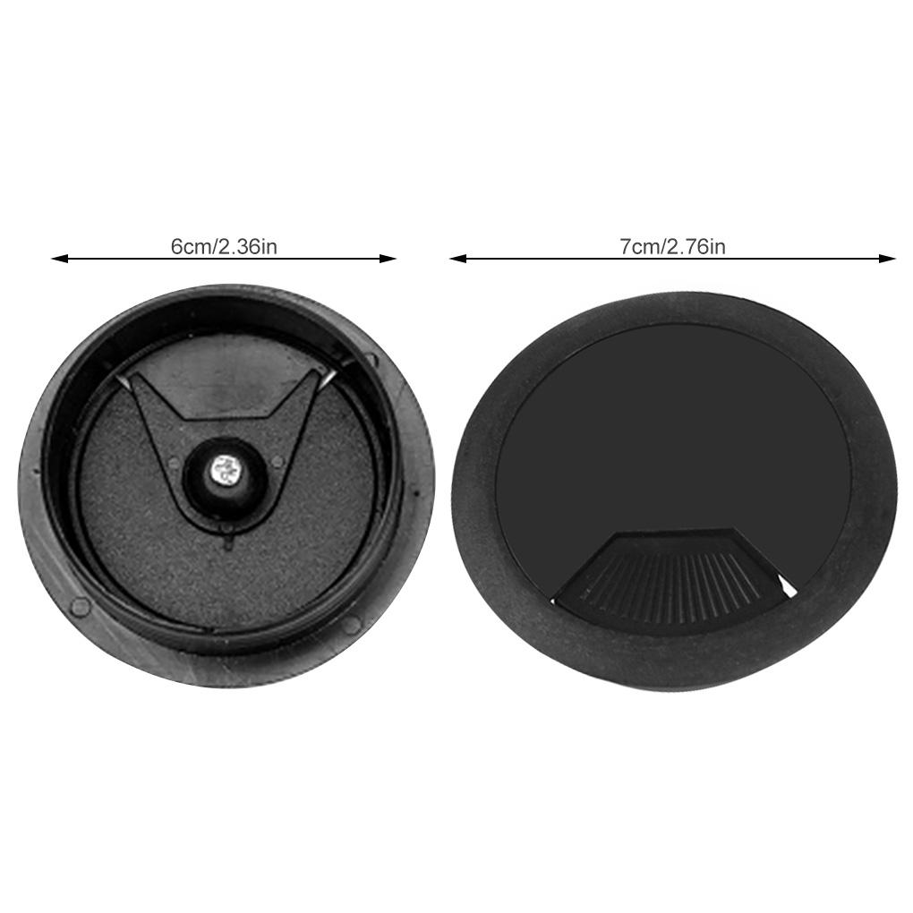10pcs Desk Cord Grommet ABS Computer Cable Hole Cover Movable Round Desk Cord Hole Cover Plastic Computer Grommet
