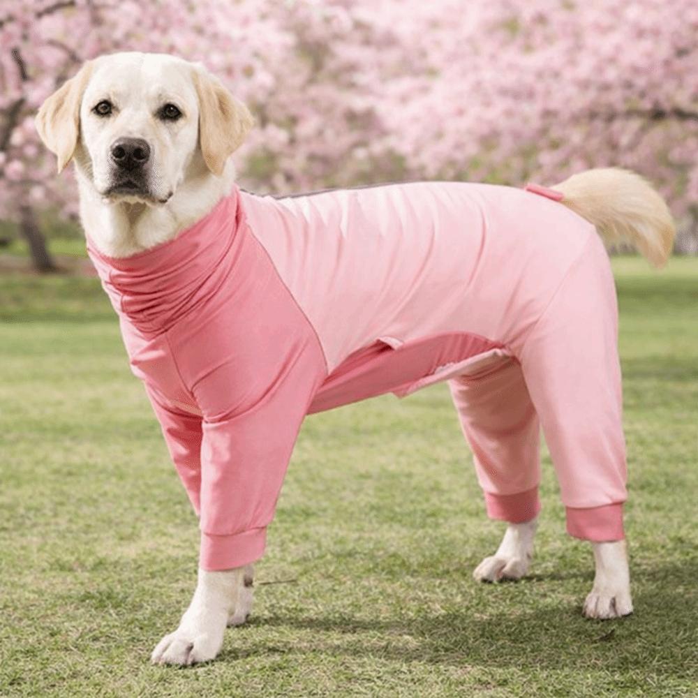 Elastic Dog Jumpsuit Soft Dog Sterilization Suit Dog Four-Legged Pajamas  Wound Protection
