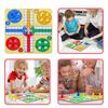 Folding Roll Up Ludo Chess Set Interactive Toy Chessboard Toy Family Toy Flying Chess  Board Game
