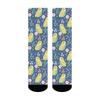 Cartoon Parrot Floral Cute Socks Happy Fun Crew Socks Harajuku Style Unisex Comfortable Casual Hip Hop Trend Socks Novelty Gift