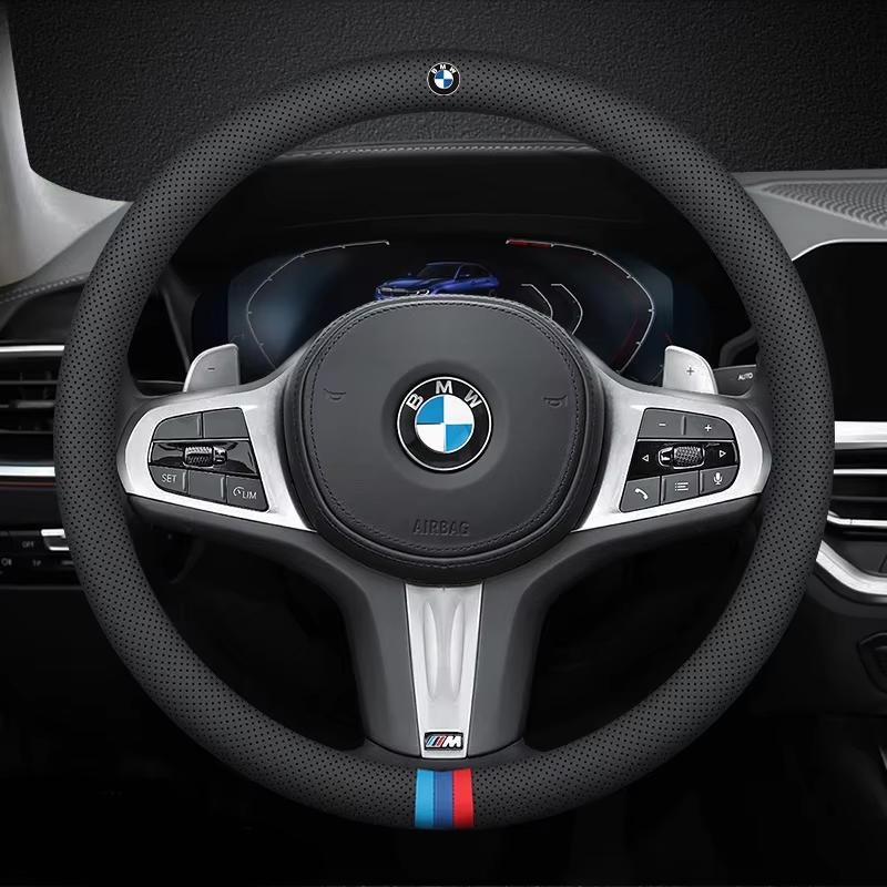 BMW M Araç Direksiyon Simidi Kılıfı G20 F11 E87 F30 F10 x3 G01 x5 F40 F16 M3 X1 X7 1 3 5 7 Serisi Deri Kaymaz Aksesuarlar