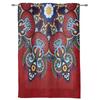 Red Oriental Ethnic Flowers Retro Curtains Bedroom Living Room Drapes Kitchen Children Window Curtain Home Decor Made Of Polyester Sitting Treatment