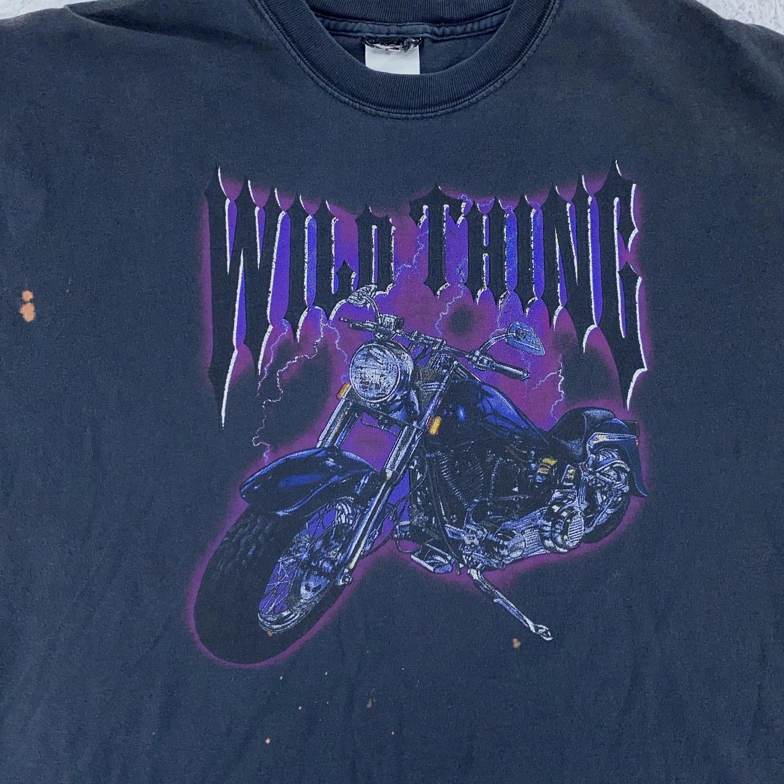 Vtg 2003 Wild Thing Laconia Bike Week T-Shirt L Motorcycle Biker New Hampshire 3XL