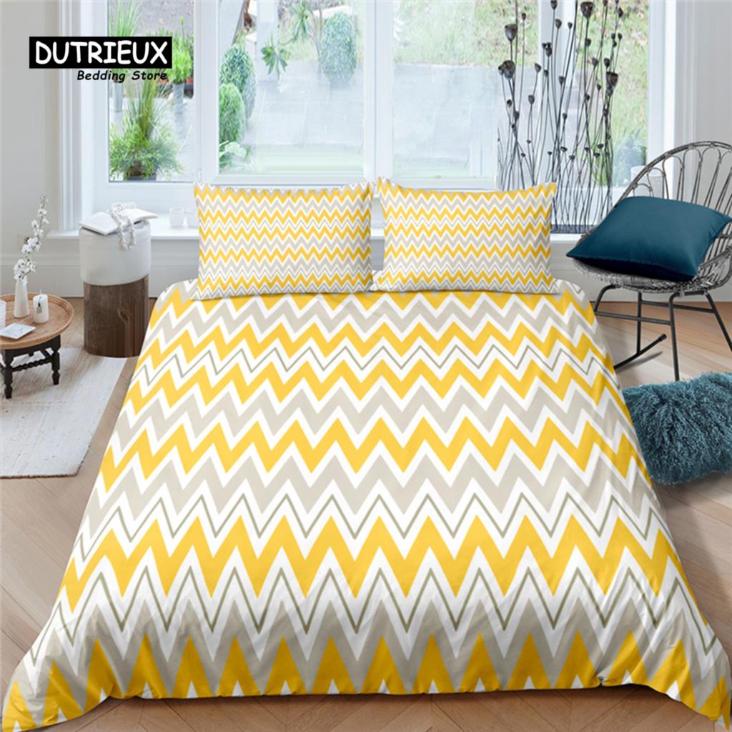 Comforter Luxury 3D Geometry Print Home Living Comfortable Kid Bedding Set Queen And King Eu/Us/Au/Uk Size