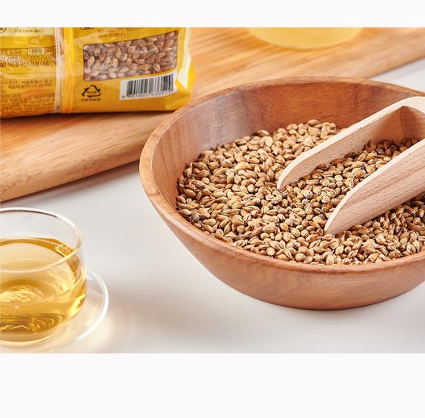 Soonjak Organic Whole Grain Barley Tea 500g | Caffeine-Free Korean Roasted Barley Tea