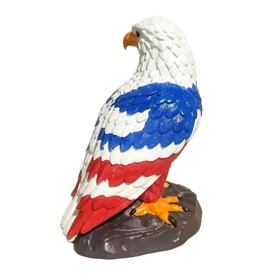 Adler Nachtlicht, Harz Adler Statue Schreibtischlampe mit warmem Schein, Handbemalte Vogel Skulptur für Heimdekoration