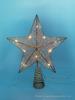 Wrought Iron Luminous Glitter Treetop Star Christmas Decoration