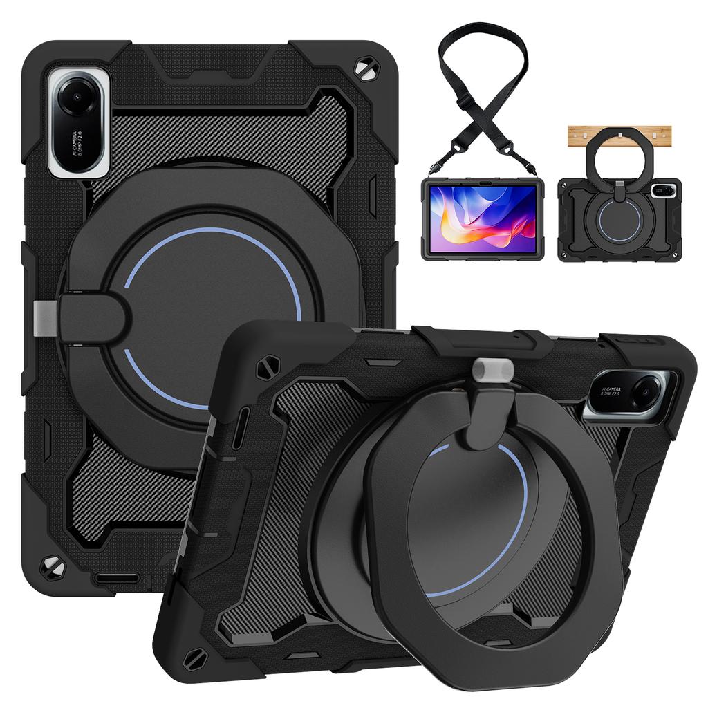 360 Rotating Stand Case for Xiaomi Redmi Pad 2 2025 11.0 Inch Model 25040RP0AG 25040RP0AI Heavy Duty Cover with Handle Grip Capa