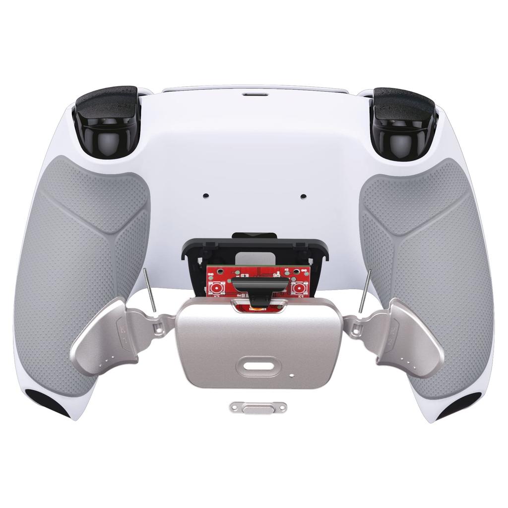 eXtremeRate Programmable Back Paddle Metal Version Rise Remapping Kit for PS5 Controllers Upgrade Board for PS5 Controllers with Redesigned White Back