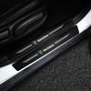 BATA7 Car Door Sill Protective Sticker Carbon Fiber Leather Threshold Strips for Skoda Fabia Superb Octavia Rapid Mk3 A4 A6 A7 2 3 A5