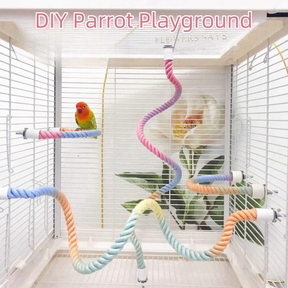 Bendable Paw Grinding Plush Exercise Stand New Pet Bird Training Toy for Parakeet