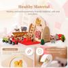 Children Montessori Toy Farm House Model Farmer Cow Hen Duck Poultry Animal Set Wooden Stacking Game Kids Educational Toy Gifts