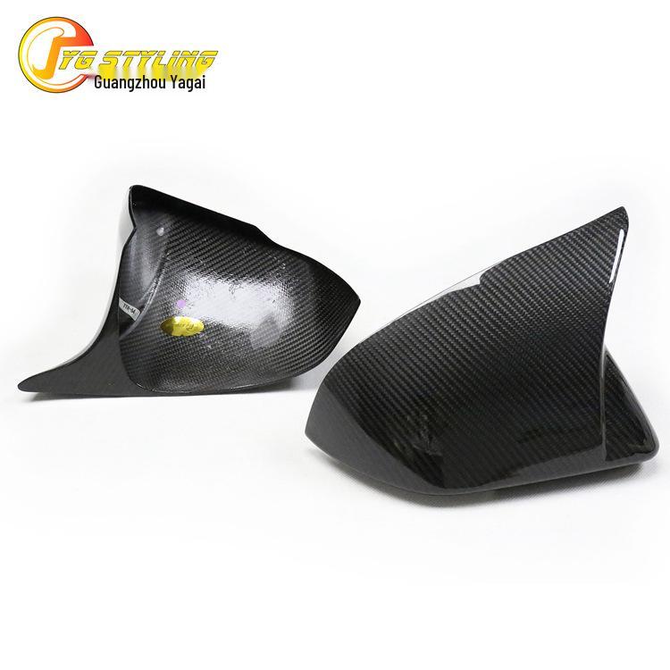 Ford Mustang US/China/Europe Spec Dry Carbon Fiber Rearview Mirror Horn Cover