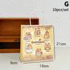 10Pcs Capybara Cartoon Gift Bags Hand-Held Paper Bags Rectangular Gift Candy Snack Packaging Bags Party Birthday Supplies