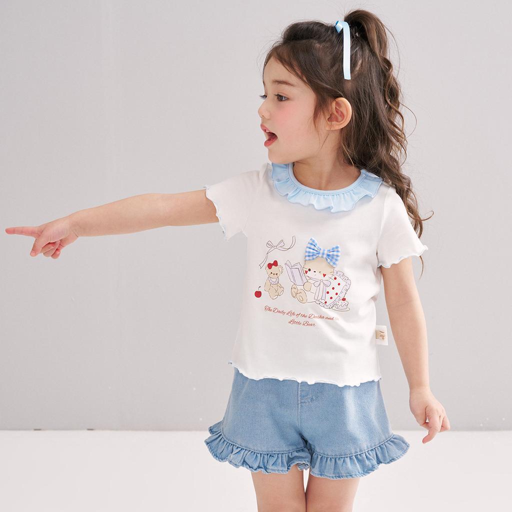 Girls' T-shirt Short Sleeve Summer Dress