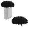 Lasuroa DJI MIC 2 Microphone Wind Screen 2 Pack Furry Wind Muff Foam Cover Pop Filter Black