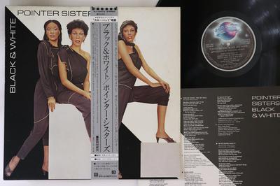 LP Skiva POINTER SISTERS - Black & White P11047Q PLANET 1981 Japan Obi Soul/Funk Begagnad