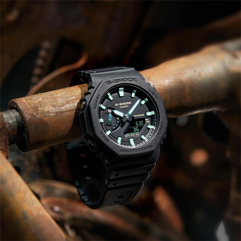 Casio Men Black Watch GA-2100RC-1APR-