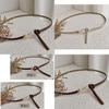 Elegant Brown Pu Waist Belt For Women Ideal For Chic Summer Outfits