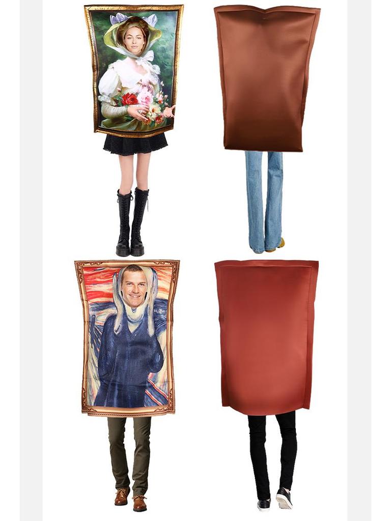 Φόρμα Αποκριάτικης Στολής Μόνα Λίζα για Σχολικές Παραστάσεις