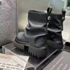 Moda 2024 Novas botas de inverno para mulheres Botas de cano alto com sola grossa Botas retrô Sapatos femininos confortáveis e elegantes