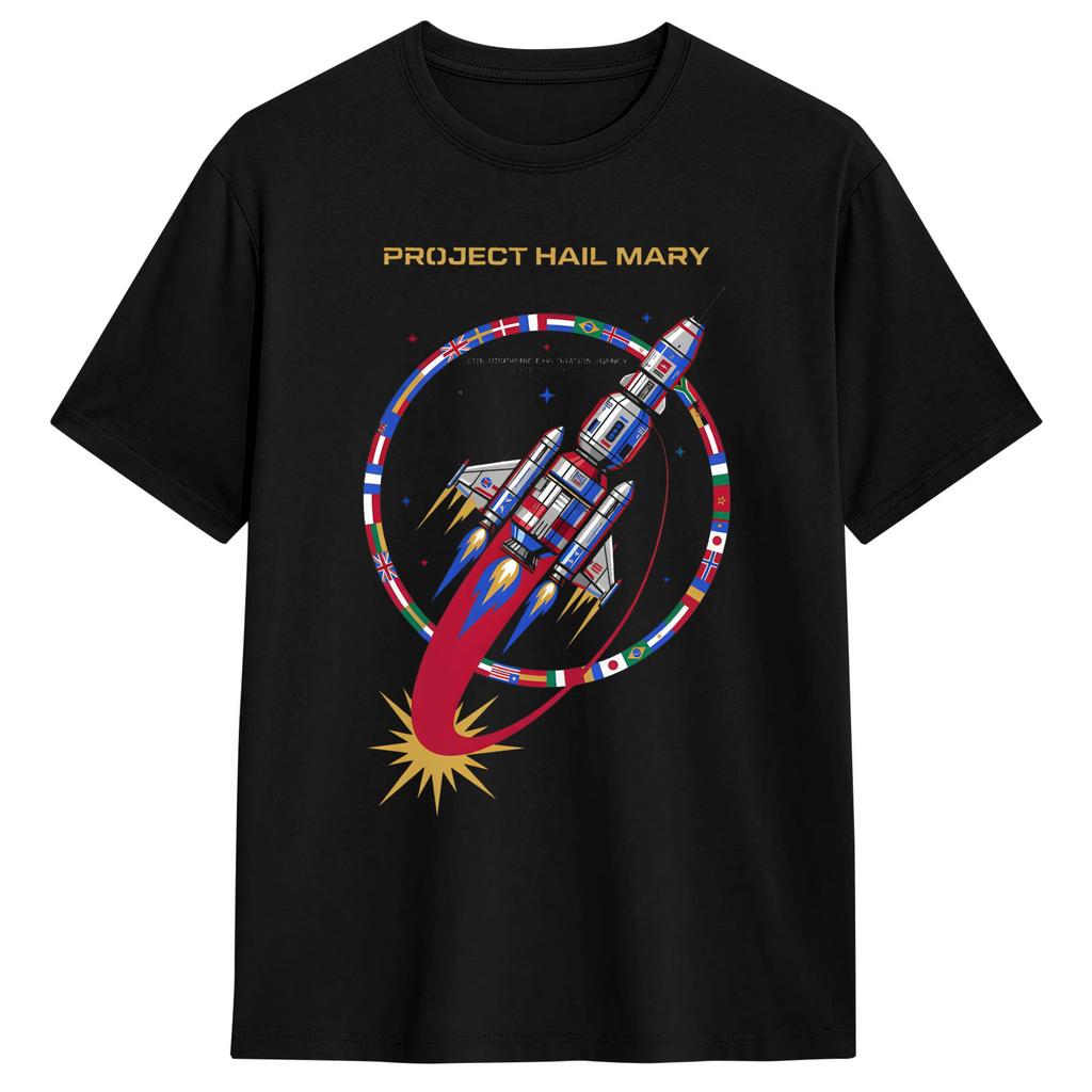 Project Hail Mary Movie Cotton T Shirt For Unisexs Summer Streetwear T Shirts Harajuku Tees Big Size Print Clothes