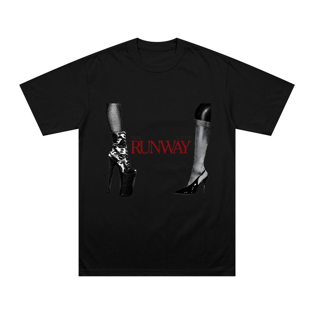 

Lady Gaga X Doechii Runway New T-shirts Men Women Short Sleeve Cotton Tees Streetwear Y2k T-shirts Movie Music Tee Summer Tops XS чёрный