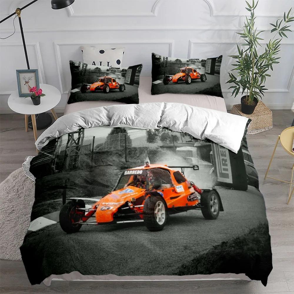 

Vincent Car Duvet Cover Set King Queen Double Full Twin Single Size Duvet Cover Pillow Case Bed Linen Set AU Double(180*210cm)3pcs