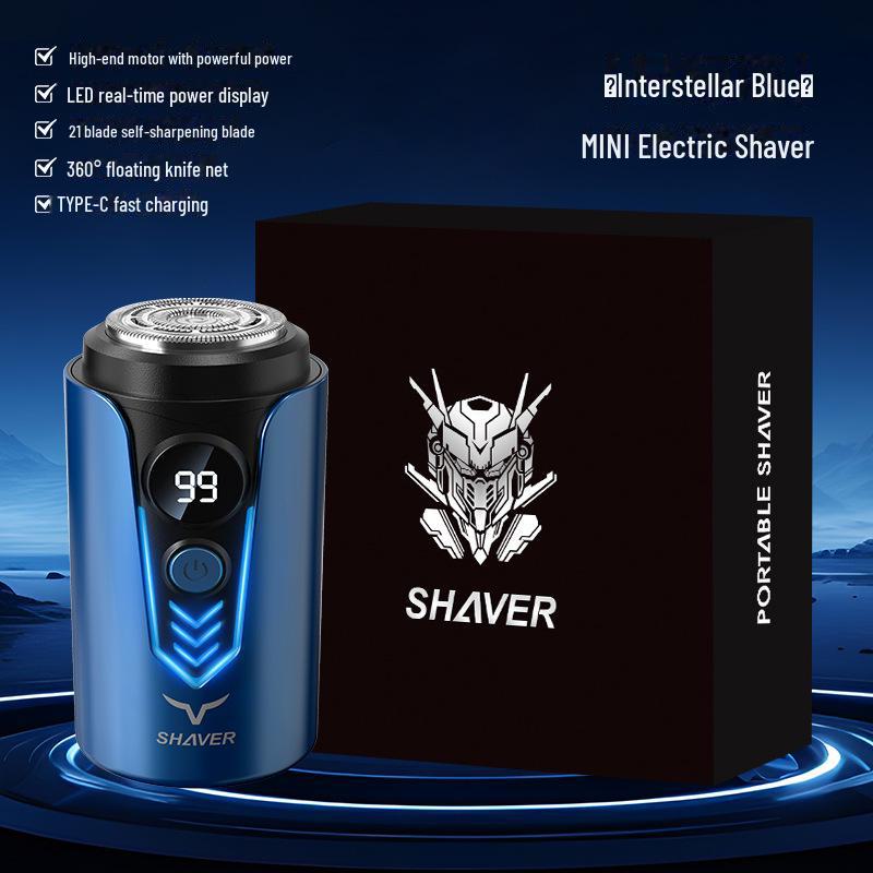 Men s Rechargeable 3-in-1 Electric Shaver with Rotating Triple-Blade Head T2