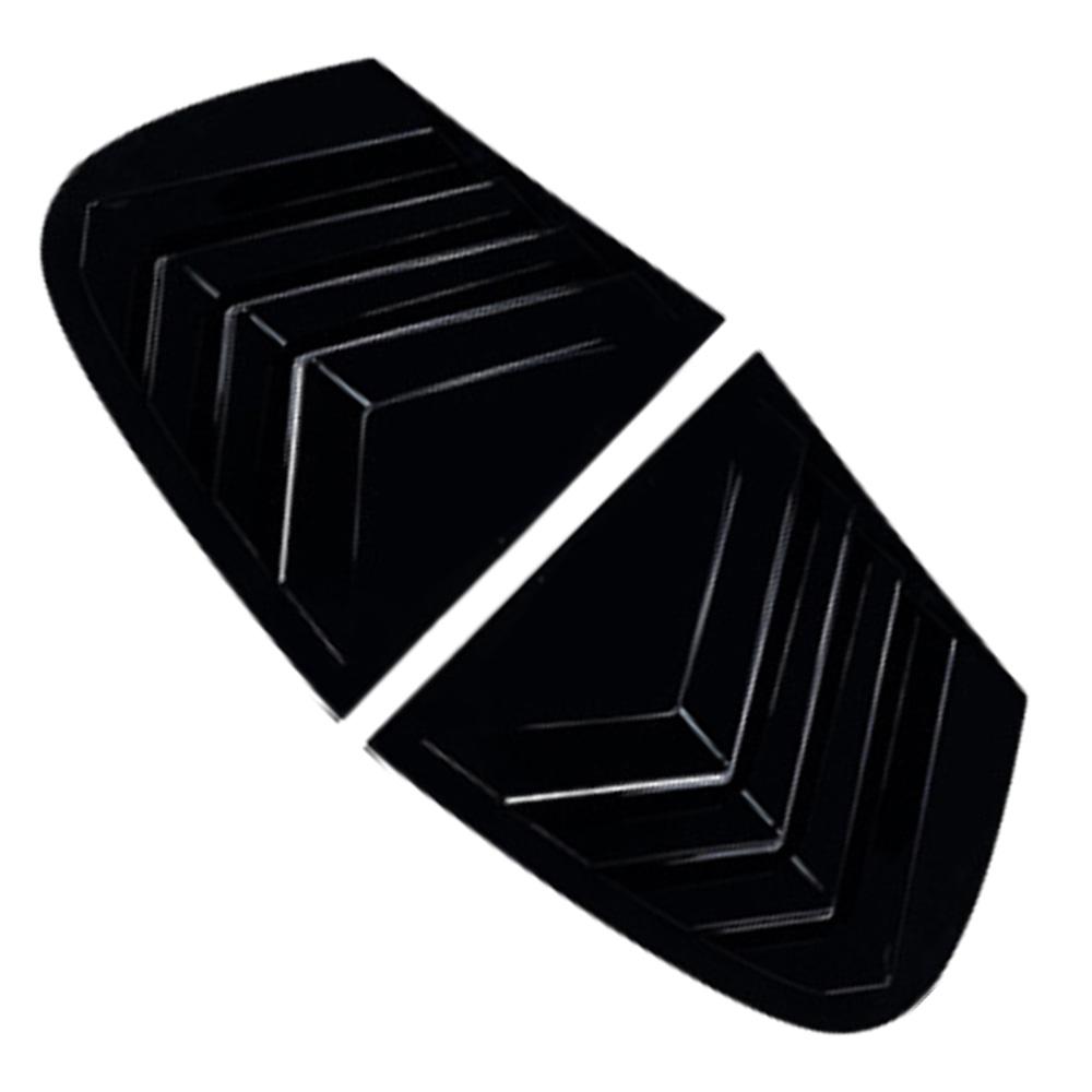 ABS 2PCS Rear Side Window Trim Spoiler For BMW 1 Series E87 2005 -2011 Window Shutter Cover Louver Air Vents Accessories Parts